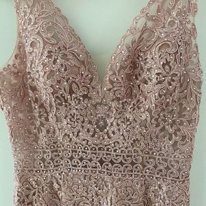 Blush pink maid of honor/prom dress